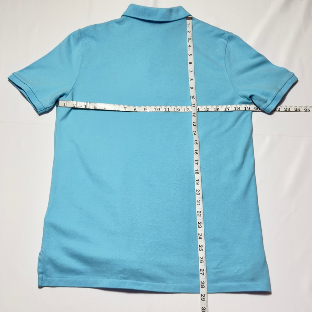 Polo Ralph Lauren Blue Mesh Mens Size SP Polo Shirt Classic Fit Short Sleeves - Picture 4 of 7